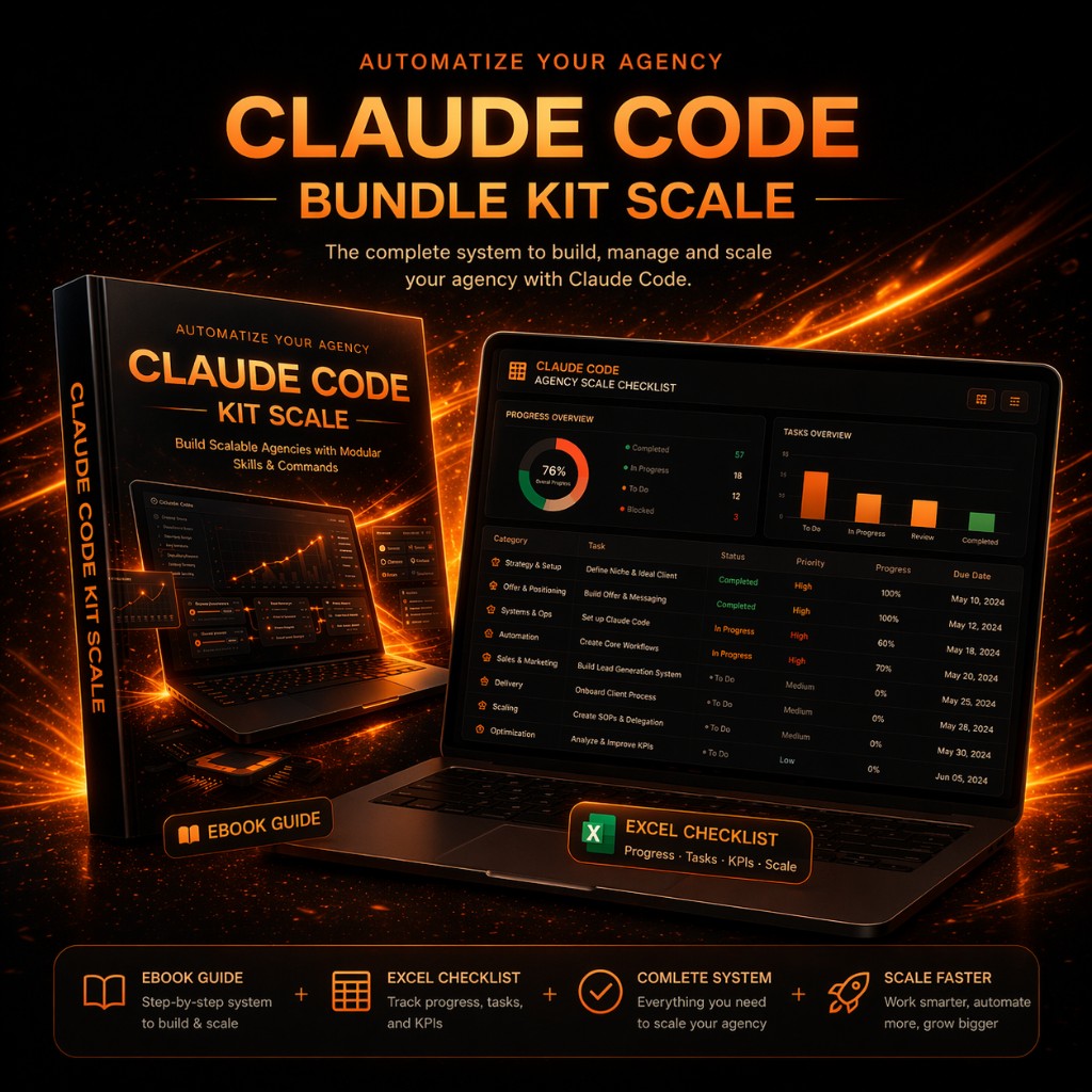 Bundle — Claude Code Kit Scale: ebook plus operational checklist in Excel and automation workflows